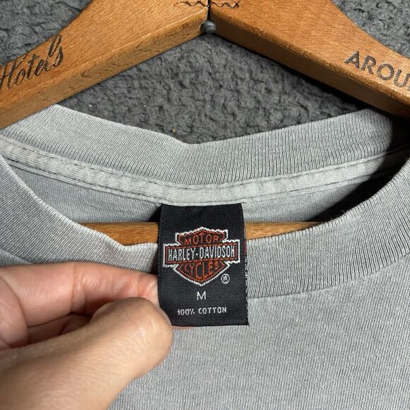 Vintage Harley Davidson T-Shirt Mens Medium 90’s Made USA Single Stitch Flames - Picture 5 of 14